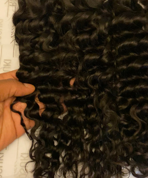 Deep wave hair bundles (raw)