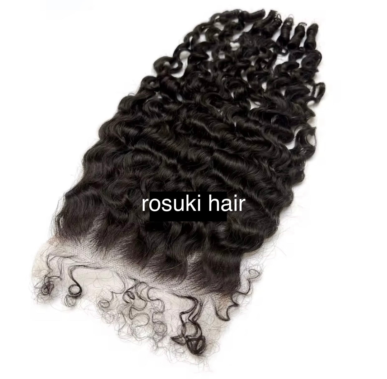 Burmese curls 5x5 HD Closure (raw hair)