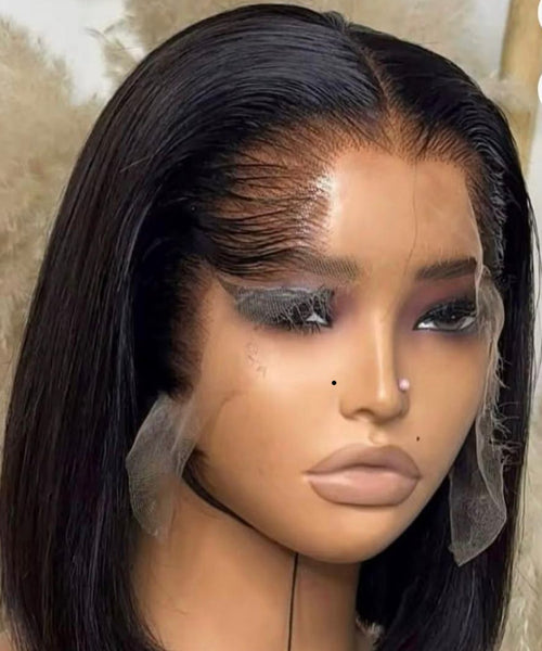 Frontal wig construction with customized hairline