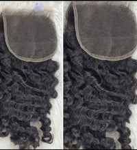 6x6 HD LACE closure -Raw Burmese curl (small knots) (Copy)