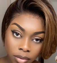 Jawline frontal bob (partial highlights)